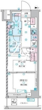 ジェノヴィア押上2 402 間取り図