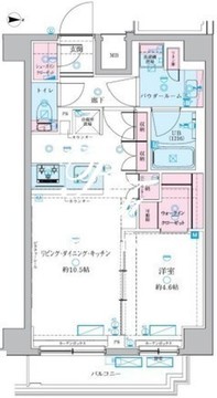 ジェノヴィア押上2 601 間取り図