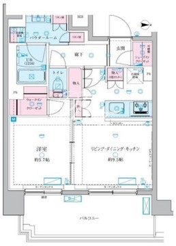 ジェノヴィア押上2 404 間取り図