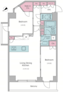 コンフォリア・リヴ碑文谷二丁目 1003 間取り図