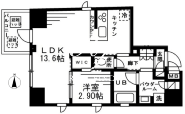 NTPRレジデンス上野稲荷町 901 間取り図