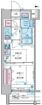 ジェノヴィア木場2 201 間取り図