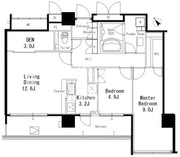 ＭＦＰＲ目黒タワー 202 間取り図