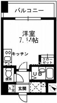 レジディア三越前 703 間取り図