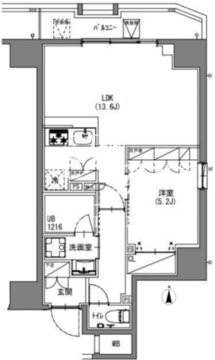 エスレジデンス新宿御苑 301 間取り図