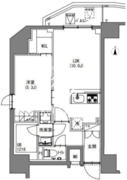 エスレジデンス新宿御苑 1204 間取り図 ?>