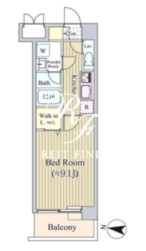 アリビオ西麻布 802 間取り図