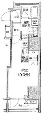 アイルイムーブル日本橋 702 間取り図