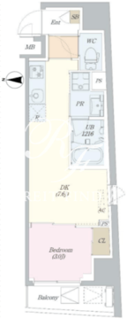 ロイジェント山王 801 間取り図