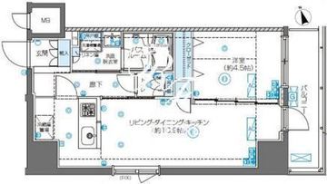 ズーム東新宿 301 間取り図