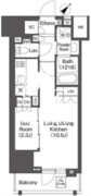 レフィールオーブ代々木 202 間取り図