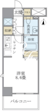 KDX吾妻橋レジデンス 301 間取り図