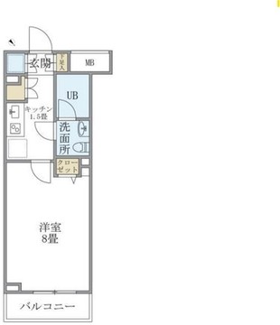 KDXレジデンス西新宿 207 間取り図