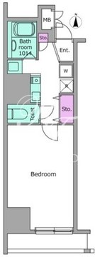 パークフラッツ西早稲田 904 間取り図