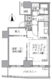 アクティ汐留 3908 間取り図