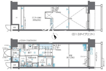 ズーム芝浦 704 間取り図