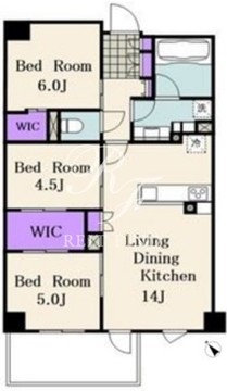 クレヴィア西馬込 206 間取り図