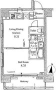 パークアクシス東陽町 701 間取り図
