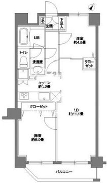 カスタリア浅草橋 902 間取り図