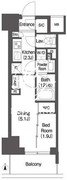 コンフォリア東新宿 813 間取り図