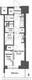 コンフォリア東新宿 214 間取り図