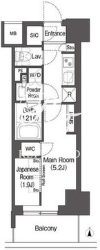 コンフォリア東新宿 514 間取り図