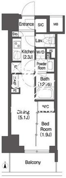 コンフォリア東新宿 917 間取り図