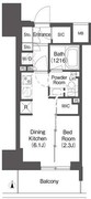 コンフォリア東新宿 909 間取り図