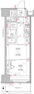 クレイシアIDZ江戸川橋 101 間取り図