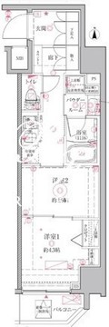 クレイシアIDZ江戸川橋 404 間取り図