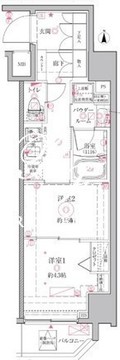 クレイシアIDZ江戸川橋 704 間取り図