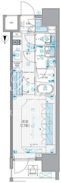 リテラス蒲田 1007 間取り図