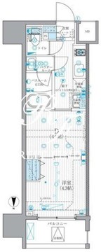 リテラス蒲田 406 間取り図