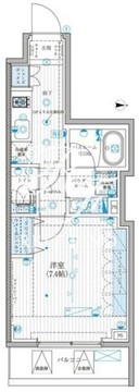 リテラス蒲田 1203 間取り図