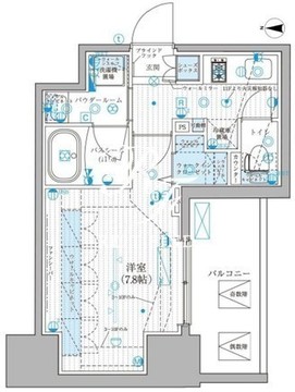 リテラス蒲田 801 間取り図