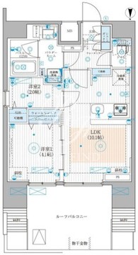 リテラス蒲田 1204 間取り図