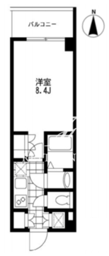 プライマル錦糸町 404 間取り図