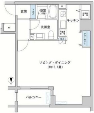 カッシア神田レジデンス 1008 間取り図