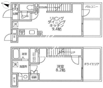 レジディア西新宿2 112 間取り図