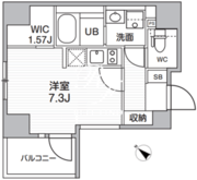 シーズンフラッツ武蔵小山 401 間取り図
