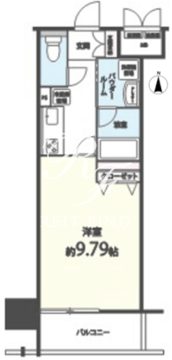 シエル新堀 802 間取り図