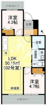 エリクサーメゾン日暮里根岸 402 間取り図