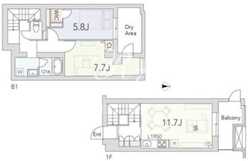 グランデュオ用賀4 101 間取り図