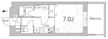 グランデュオ用賀4 302 間取り図