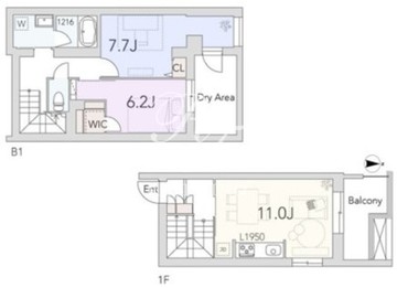 グランデュオ用賀4 103 間取り図