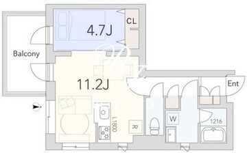 グランデュオ用賀4 404 間取り図