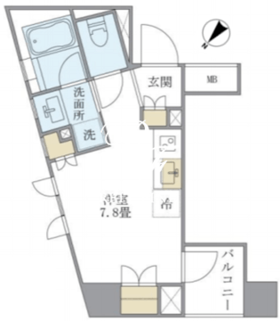 ブリリアイスト銀座東 701 間取り図