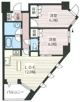 エスティメゾン北新宿 203 間取り図