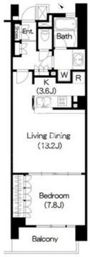 ブリリアイスト三軒茶屋 I-310 間取り図