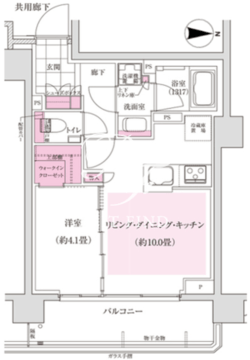 ディームス東陽町 206 間取り図